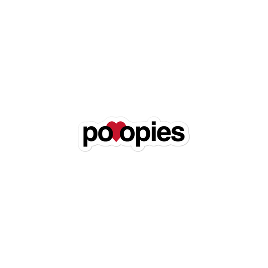 Poopies Heart Sticker