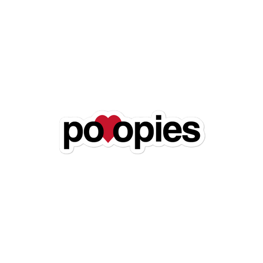 Poopies Heart Sticker